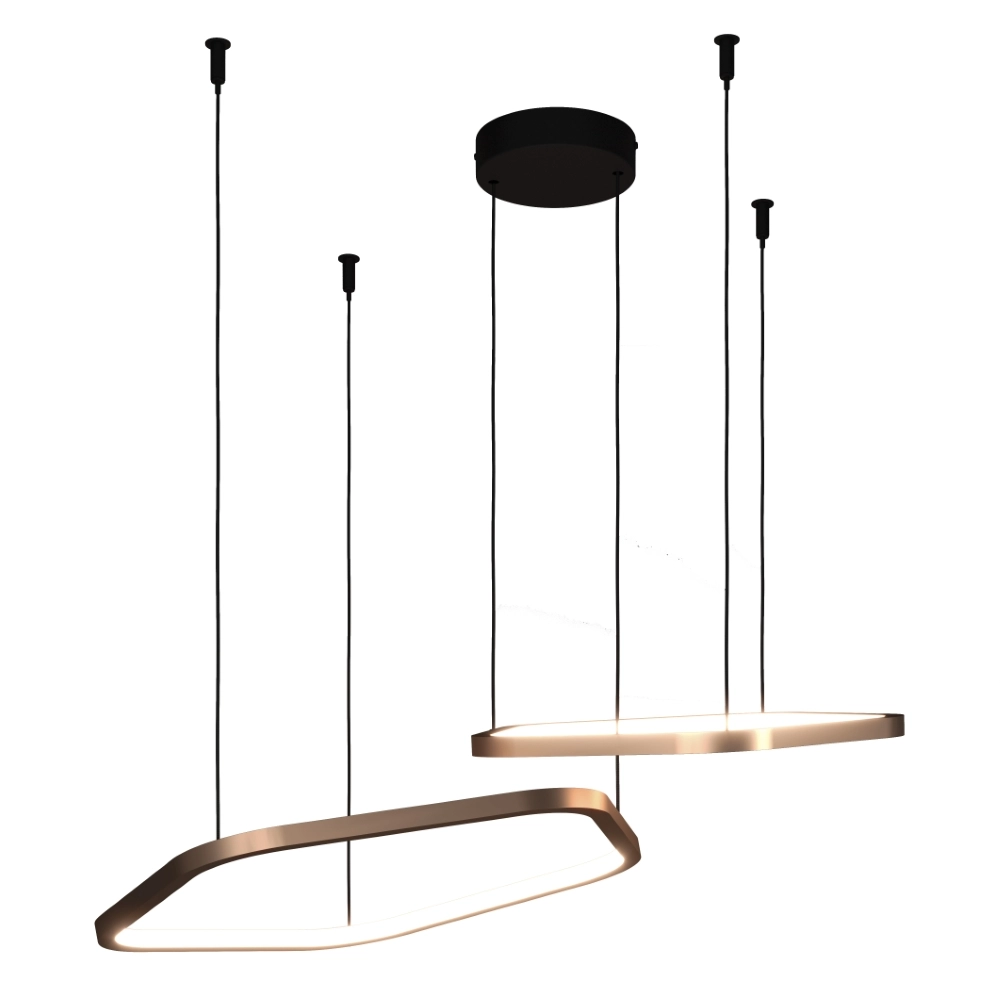 Unieke hanglamp Estrella zwart met bruin