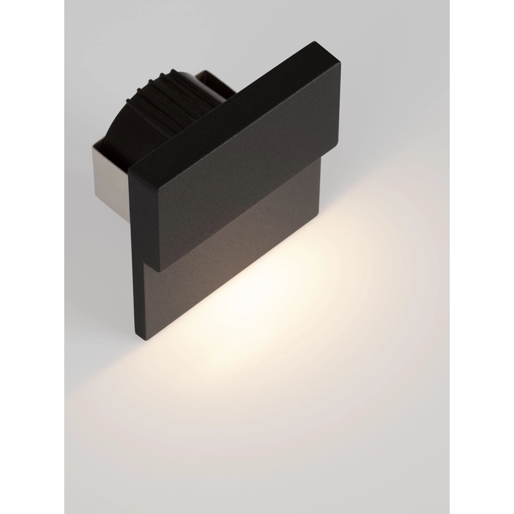 Inbouw wandlamp Dan zwart 3000K Lyora 5212017497482