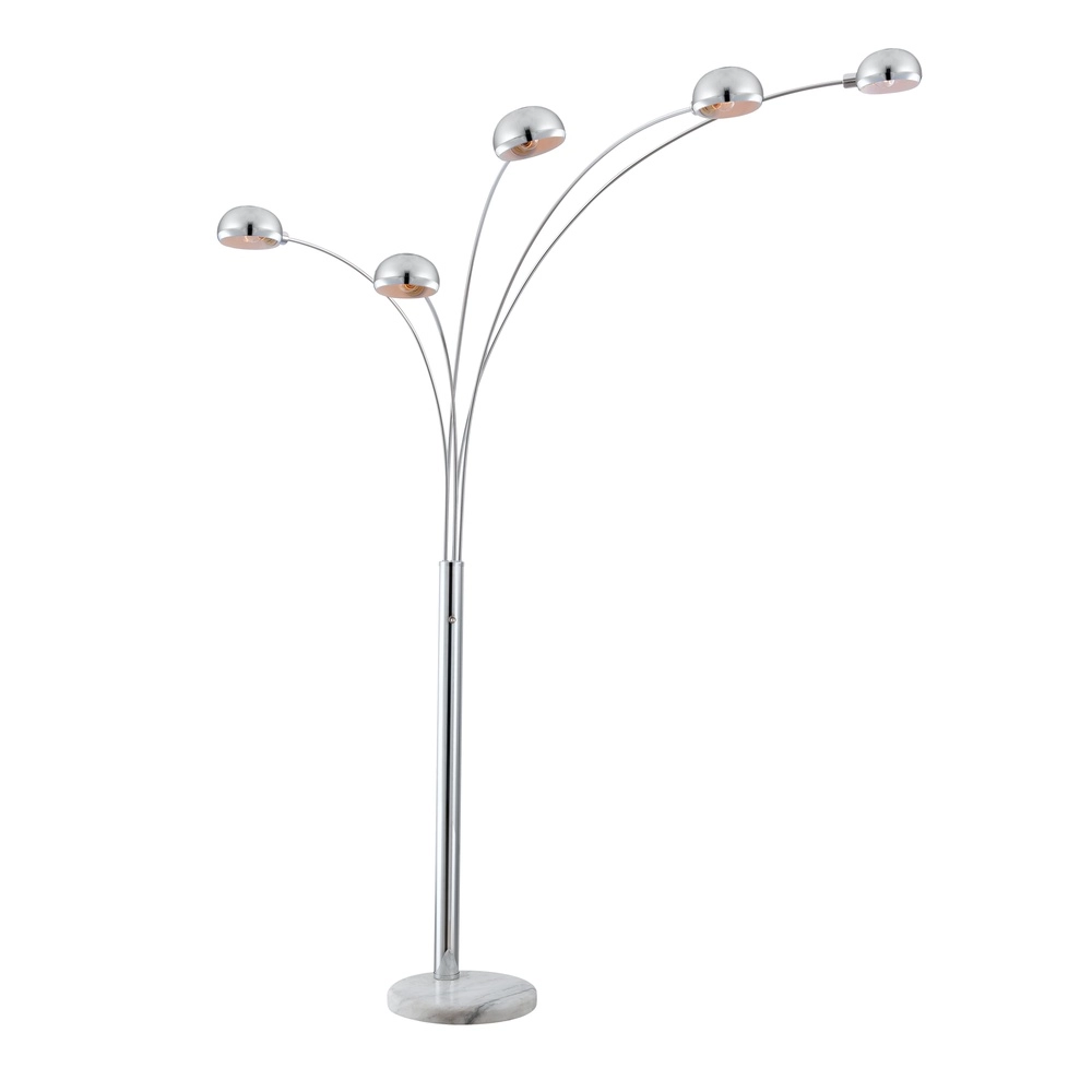 Vloerlamp Seymour chroom