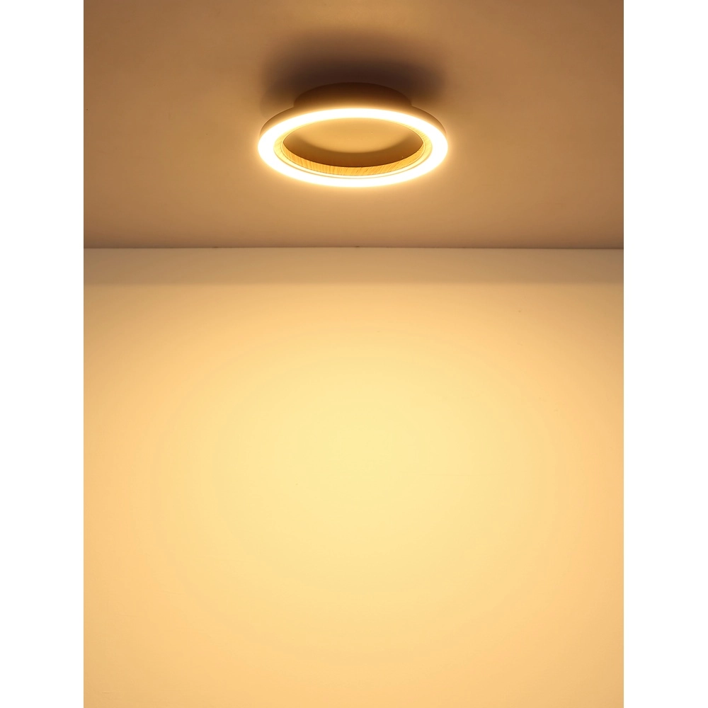 Plafondlamp Dakari I enkele ring zwart Globo 9007371531783