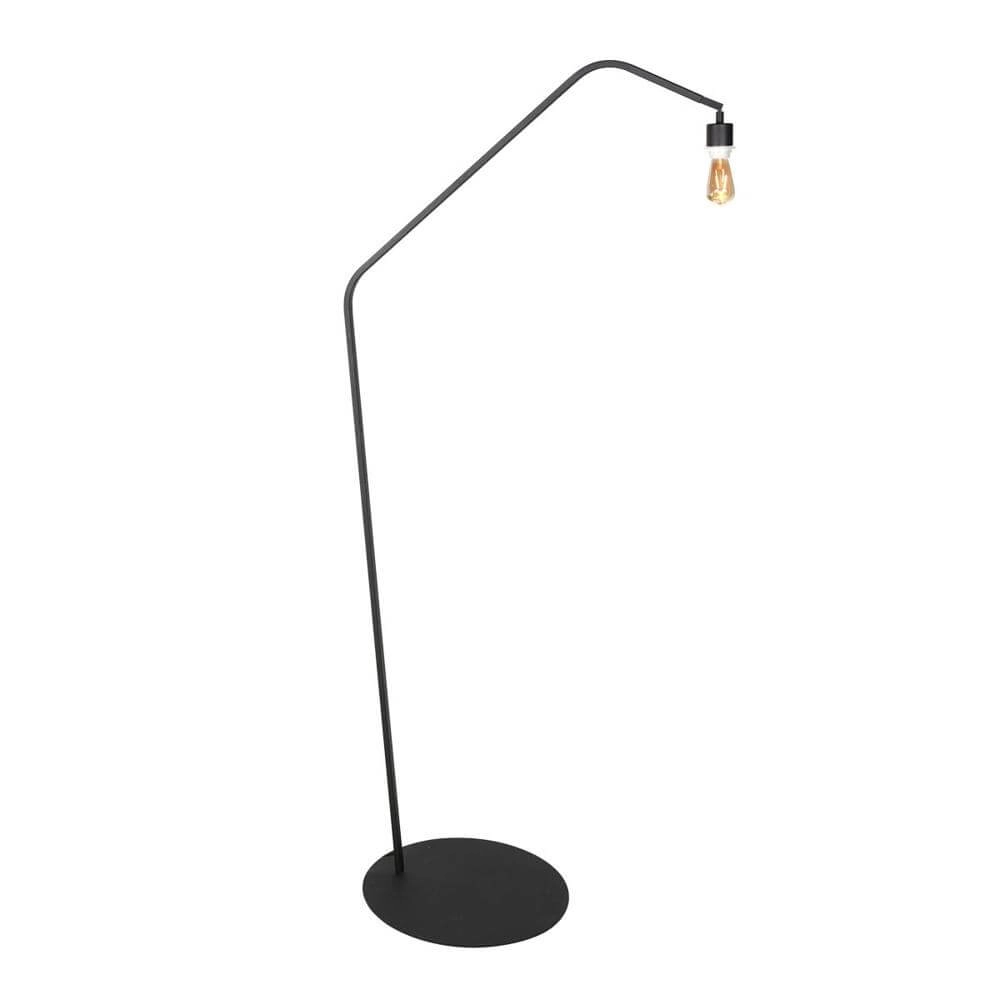 Vloerlamp Zig-Zag zwart met grijze kap Ø 50cm Steinhauer 8712746179262
