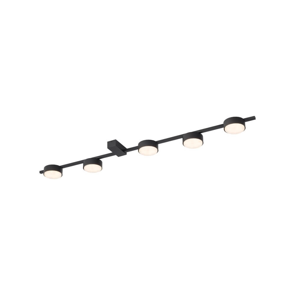 Strakke plafondlamp Pills 5-lichts