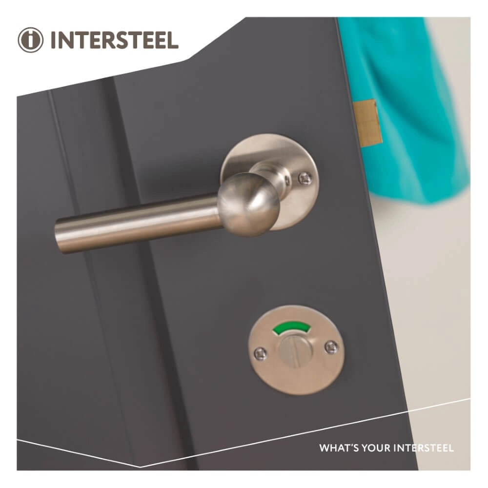 WC-sluiting Tira plat RVS Ø 5cm met venster Intersteel 8714186039922