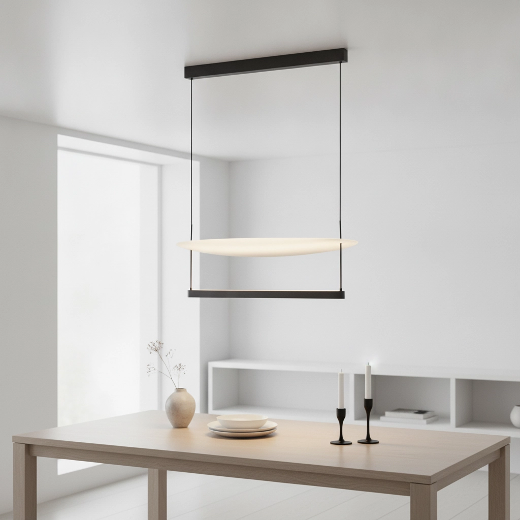 Design hanglamp Diona Ø 80cm zwart met wit