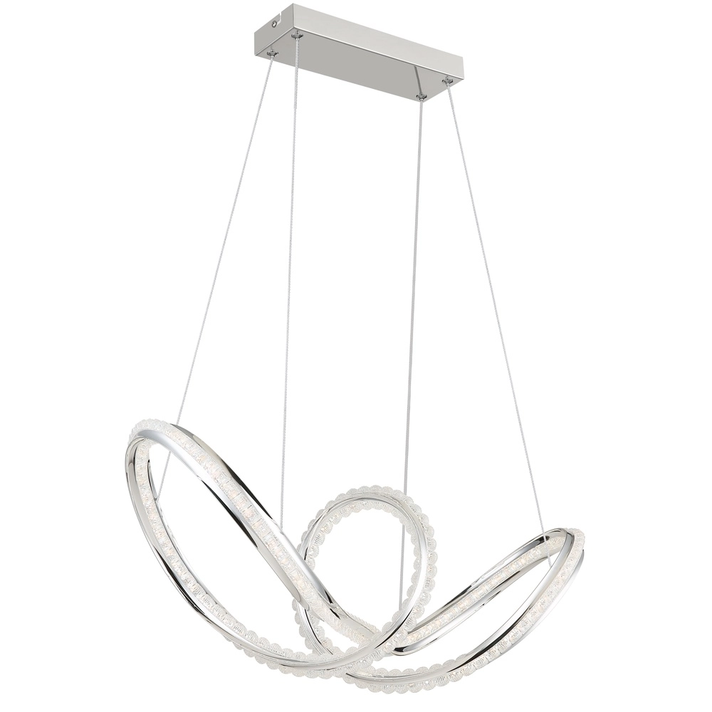 Moderne hanglamp Evangeline chroom Globo 9007371583201