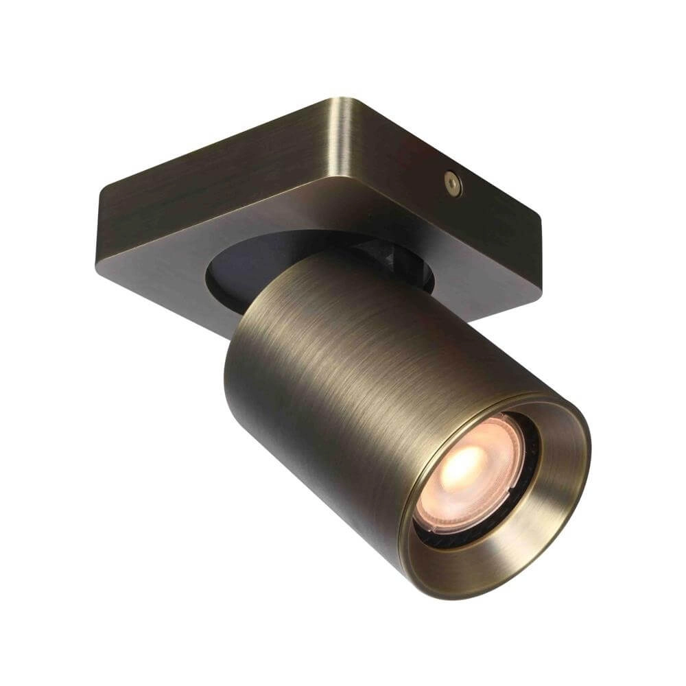 Plafondlamp Megano 1-lichts antiek brons