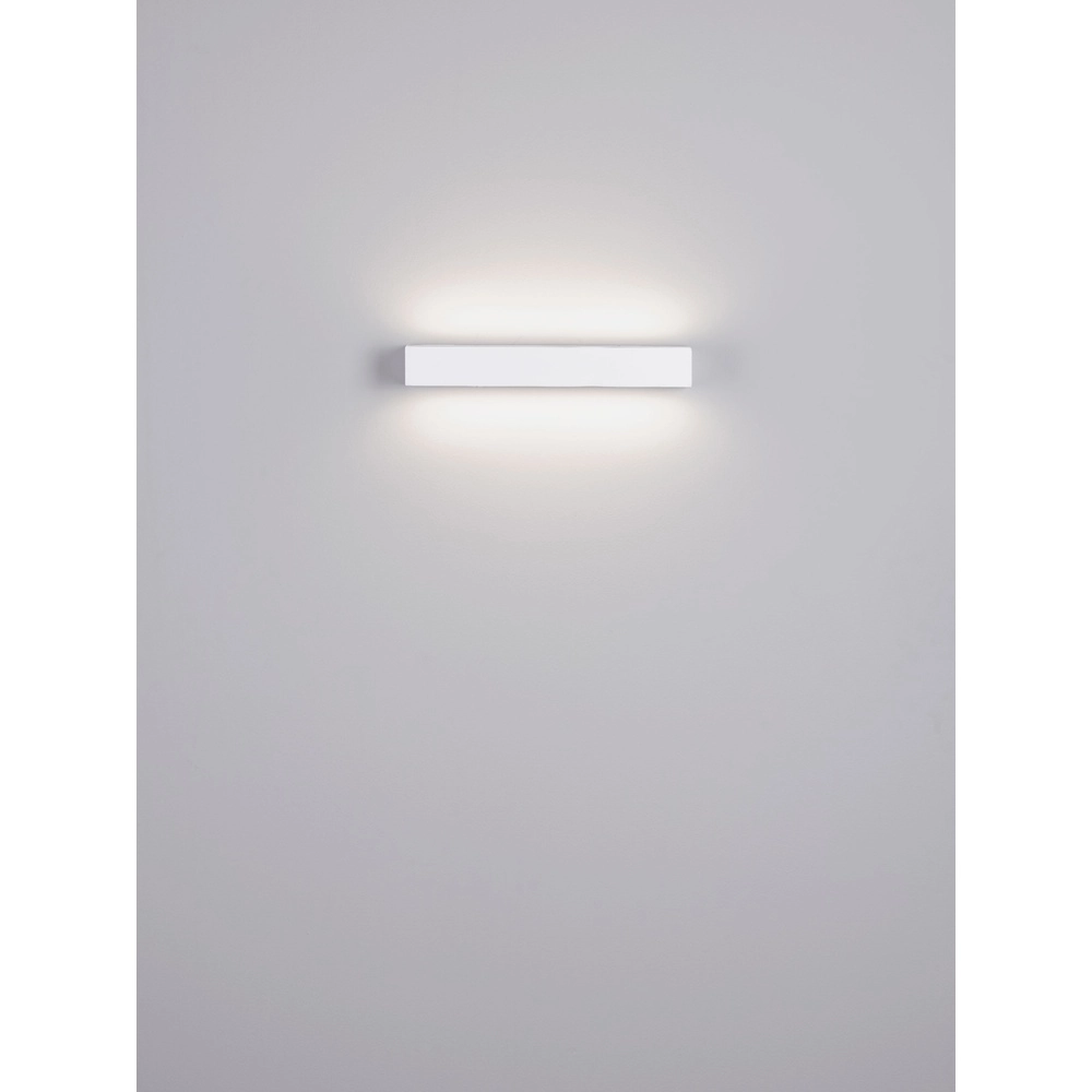 Strakke wandlamp Lane wit 36cm - 28W Lyora 5212017496799