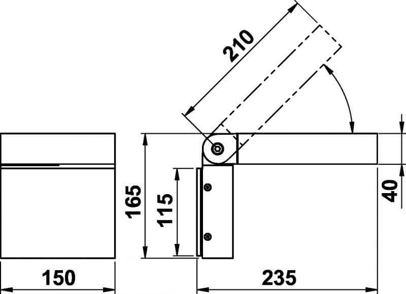 Led wandspot Parel 16cm Albert 4007235201116