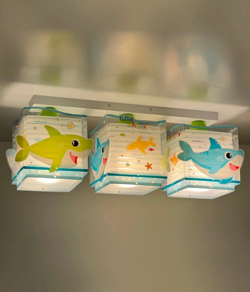 3-lichts plafondlamp Little Shark Dalber 8420406634739