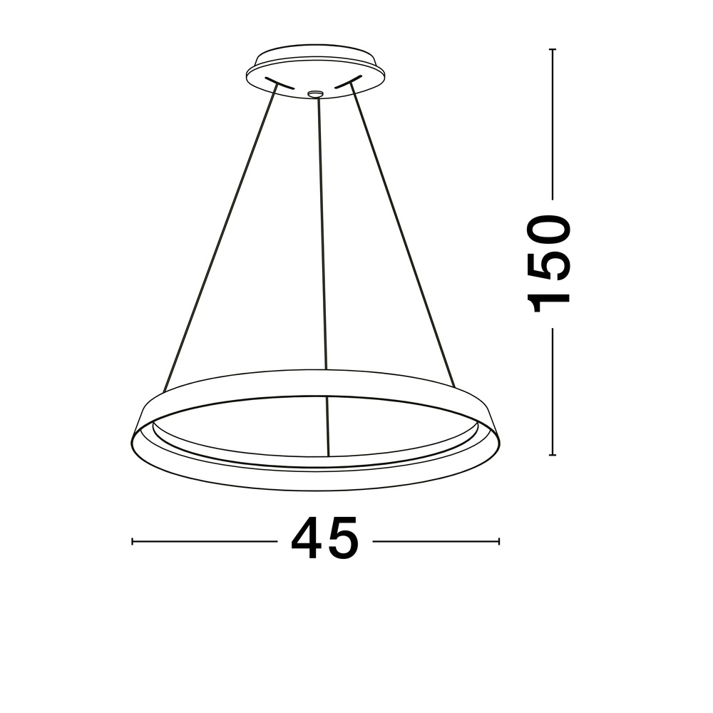 Design hanglamp Ormi Ø 45cm koffie bruin Lyora 5212017470379