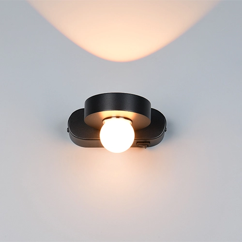 Wandlamp Arpino zwart 15cm Trio 4017807683639