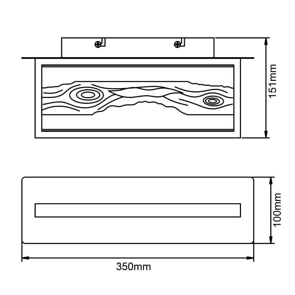 Led bedlampje Chaumont met hout Brilliant 4004353411779