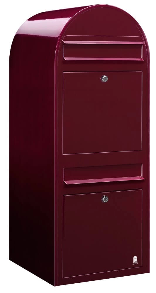 Brievenbus Duo 3005 Bordeauxrood
