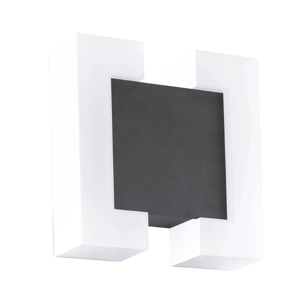 Led buitenlamp Sitia 18cm zwart met wit