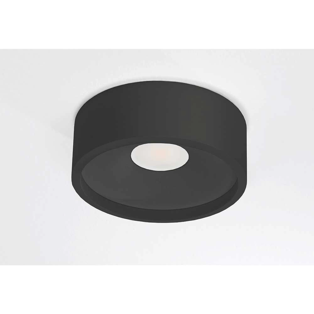 Zwarte plafonnière Orlando Ø 14cm