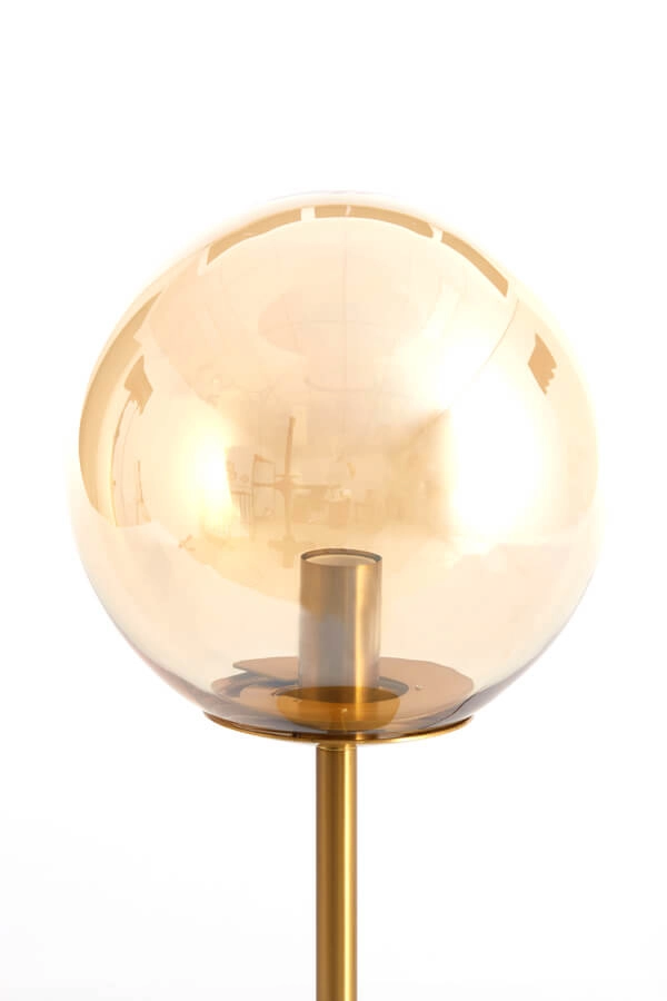 Design table lamp Medina Gold with amber glass Light & Living 8717807696931