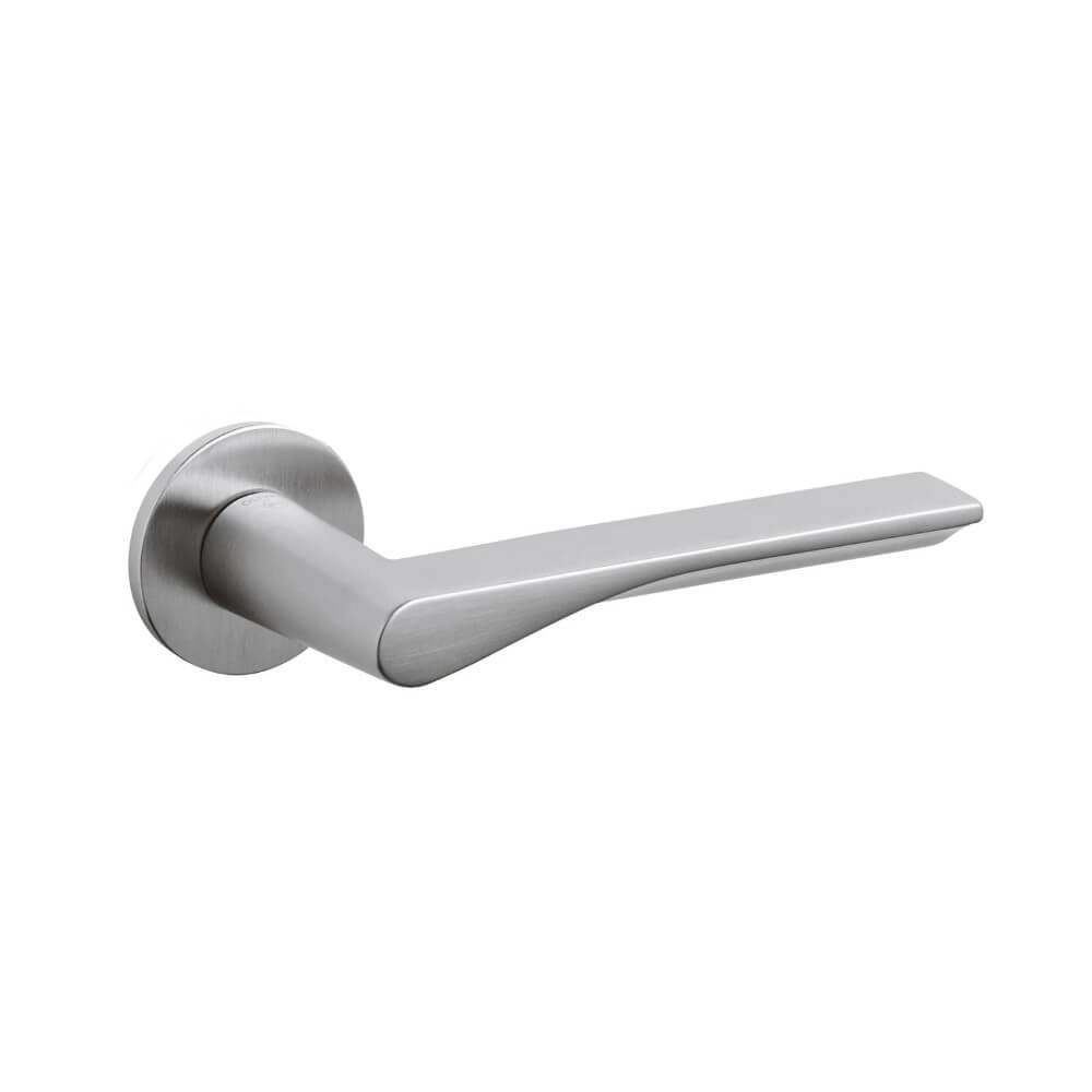 Design deurklink Fin mat chroom