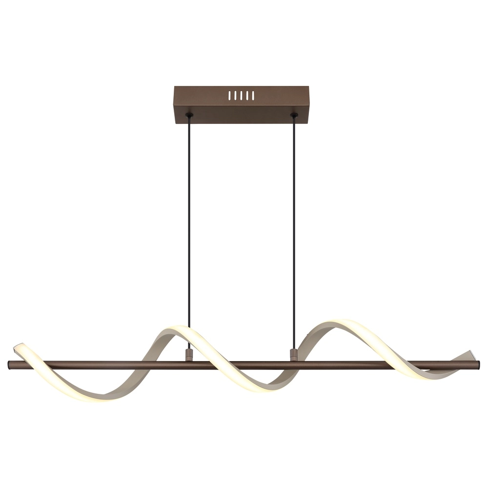 Hanglamp Spiro brons met zand bruin Globo 9007371587315