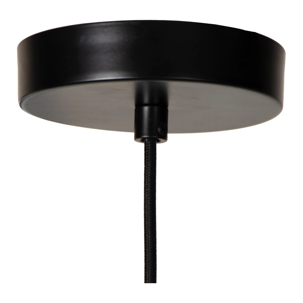 Hanglamp Yunkai Ø 70cm zwart met rotan Lucide 5411212105707