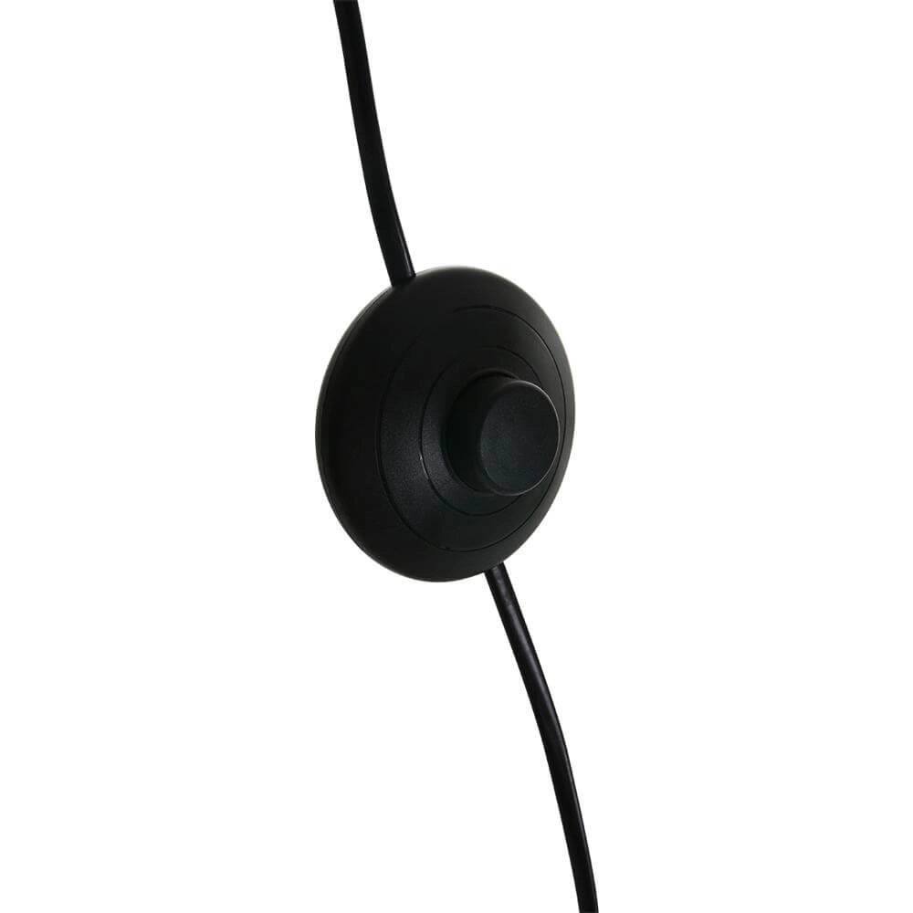 Booglamp Solva zwart met bamboe Steinhauer 8712746176889