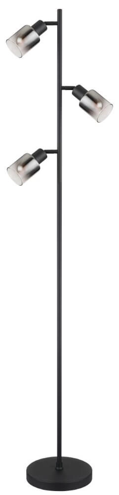 Vloerlamp Hubertus met smoke glas Globo 9007371458011