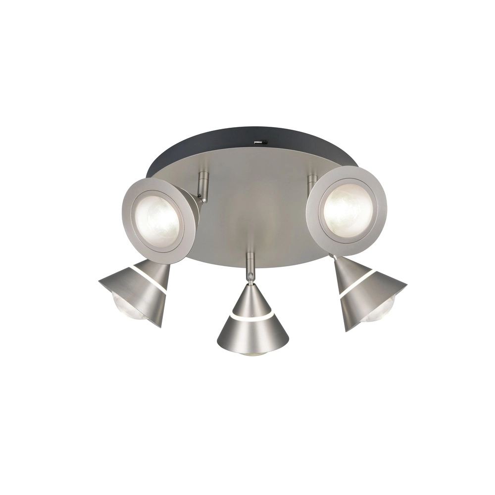 Plafondlamp Romeo nikkel Trio 4017807670431