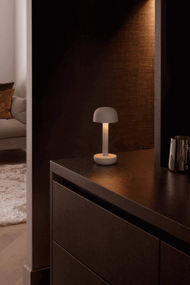 Oplaadbare tafellamp Two Beige Humble 7446023311380