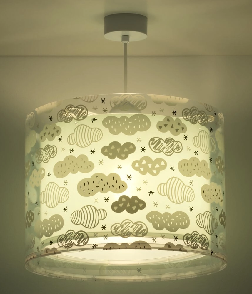 Kinderkamer hanglamp Clouds turquoise met wit Dalber 8420406002637