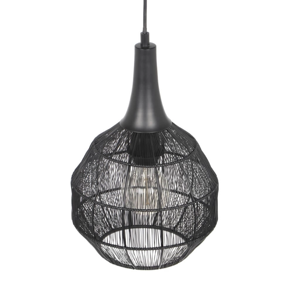 Ronde hanglamp Soraya Ø 26cm - zwart Trio 4017807617474