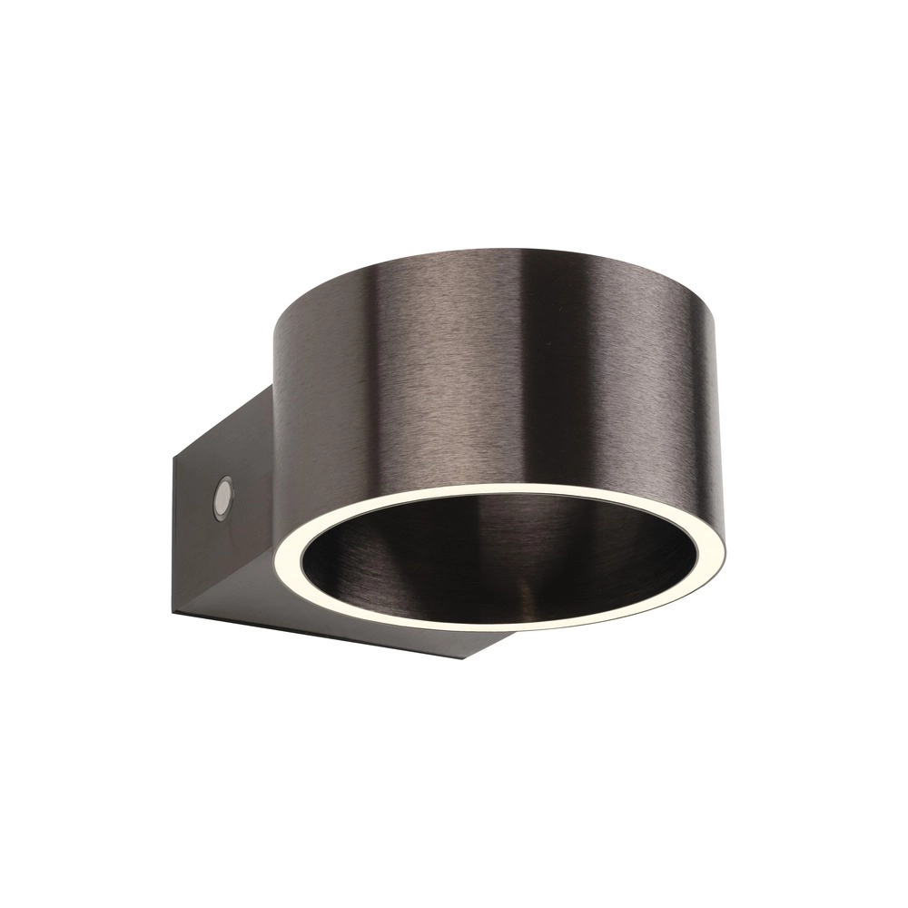 Oplaadbare wandlamp Pure Akku Clipse Donker bruin geborstel Paul Neuhaus 4012248393017
