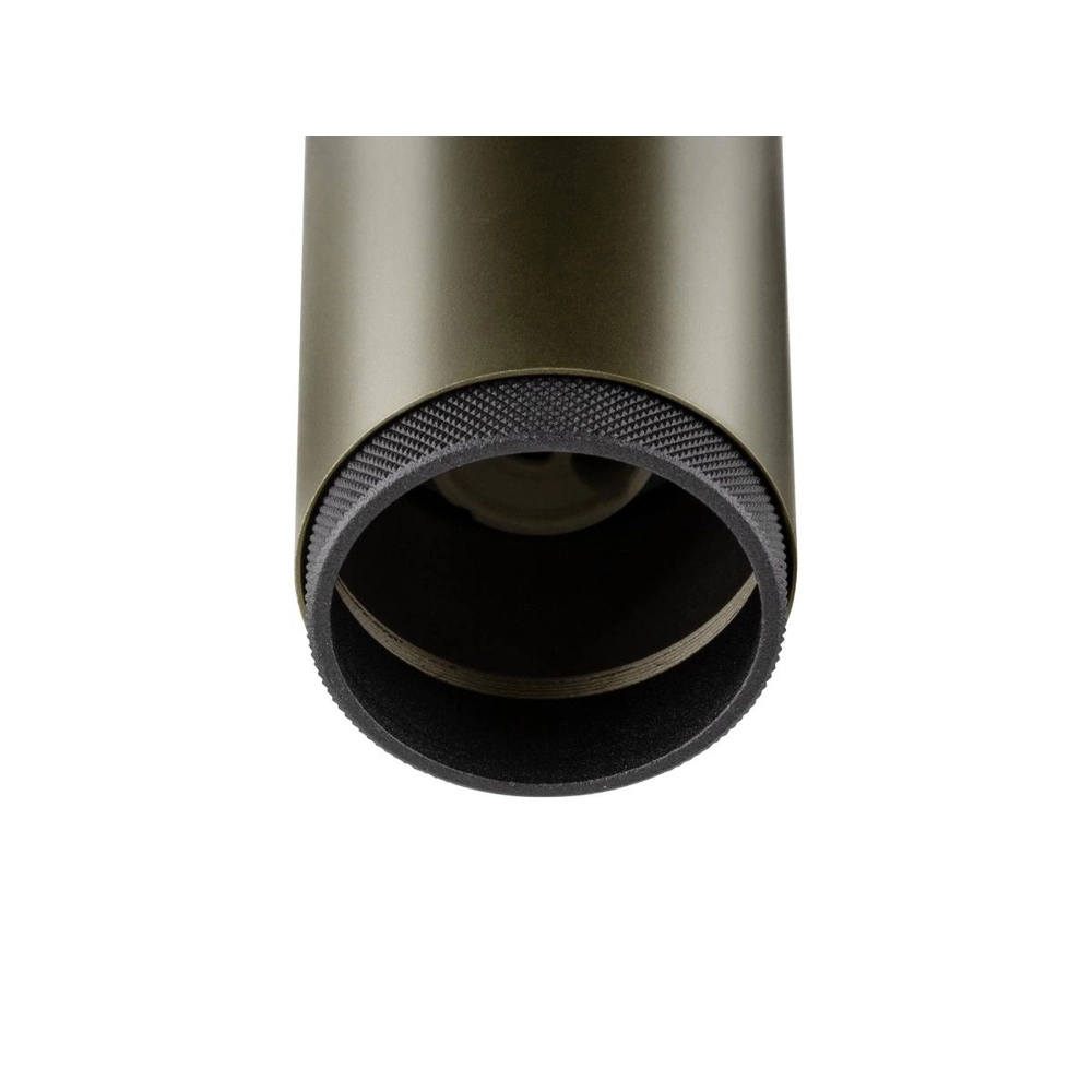 Opbouwspot Grip! L brons met zwarte ring SLV 4024163304429