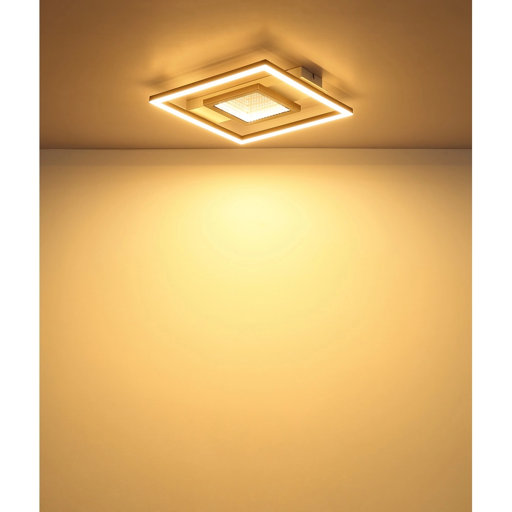 Strakke plafondlamp Pikara wit Globo 9007371592005