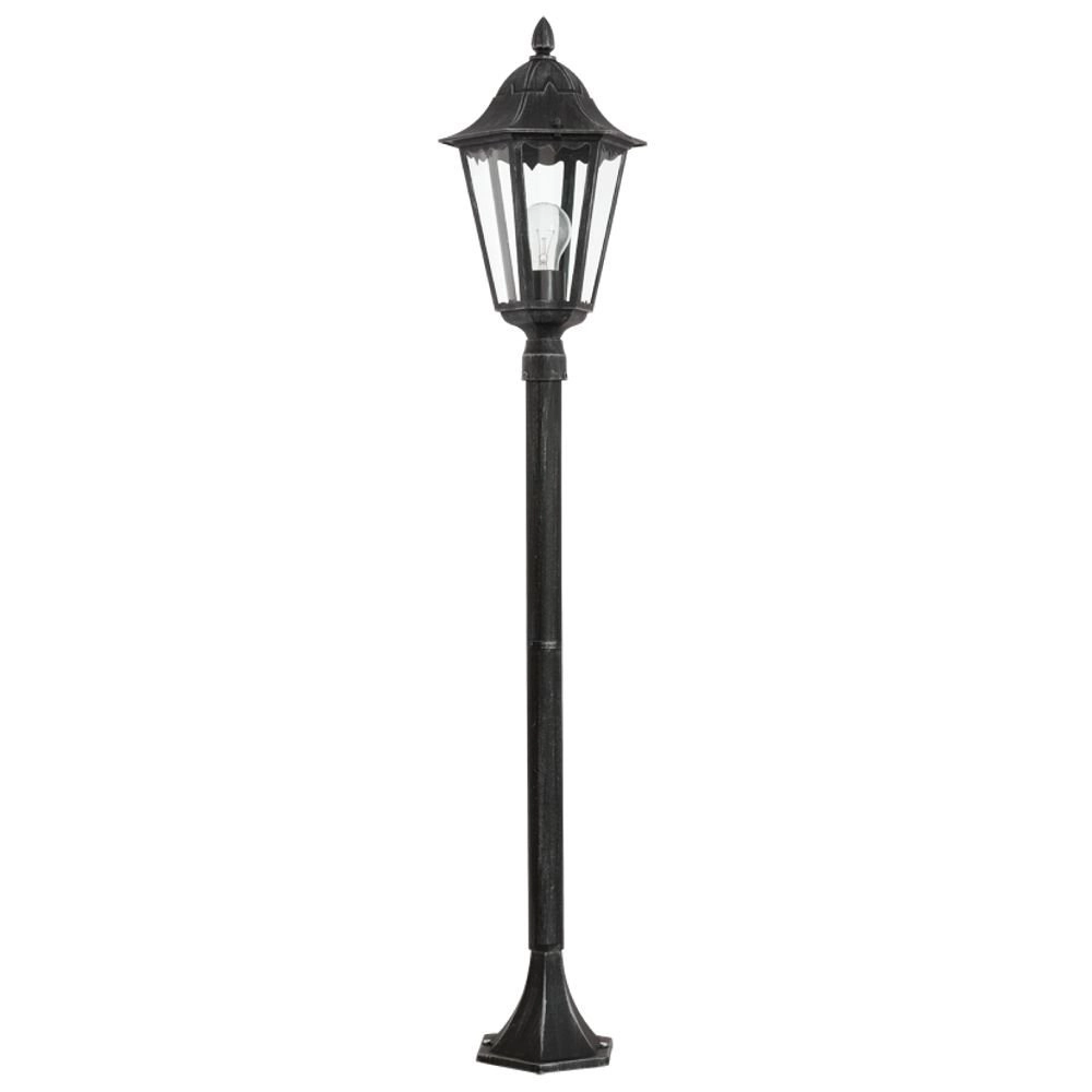 Staande tuinlamp Navedo zwart zilver