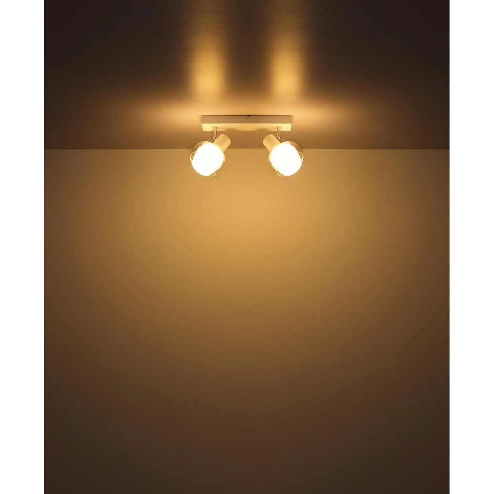 Witte plafondlamp Tokki 2-lichts Globo 9007371446049