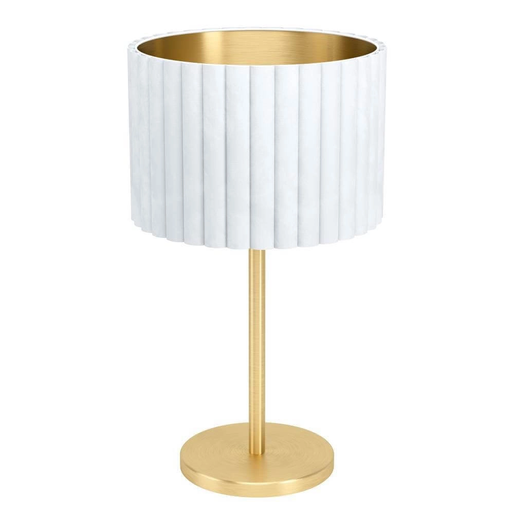 Schermerlamp Tamaresco wit met goud