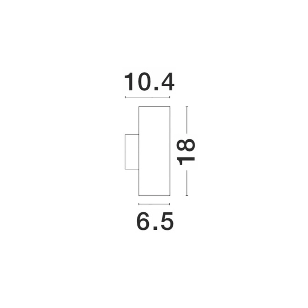Wandspot Nodus up en down grijs Lyora 5212017409072
