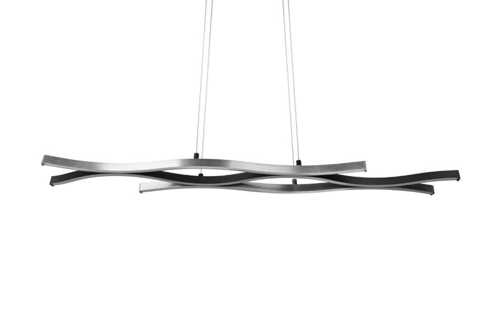 Hanglamp Blaze zwart met metaal Trio 4017807540161