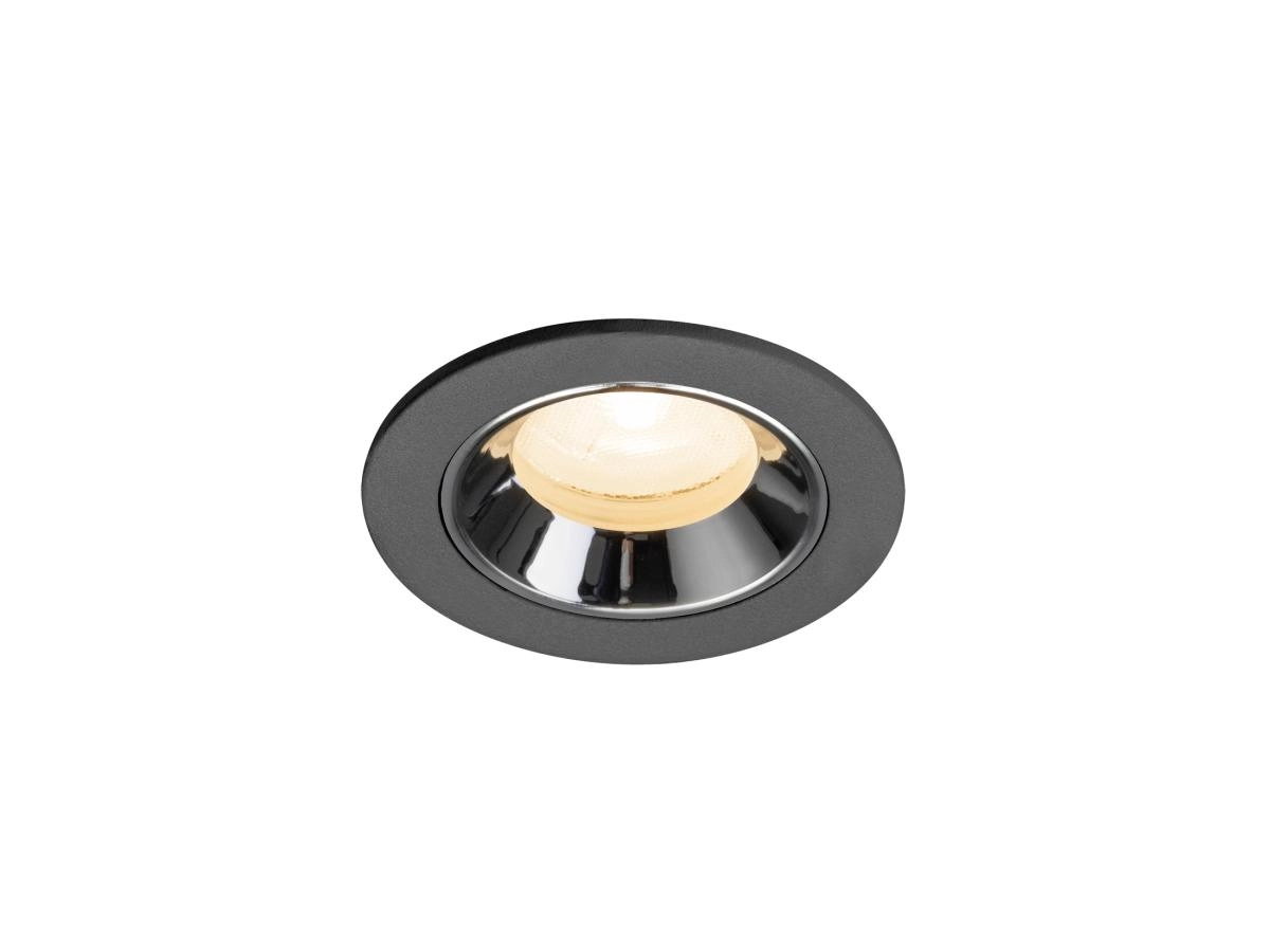 Inbouwspot Numinos XS zwart/chroom 2700K - 20gr