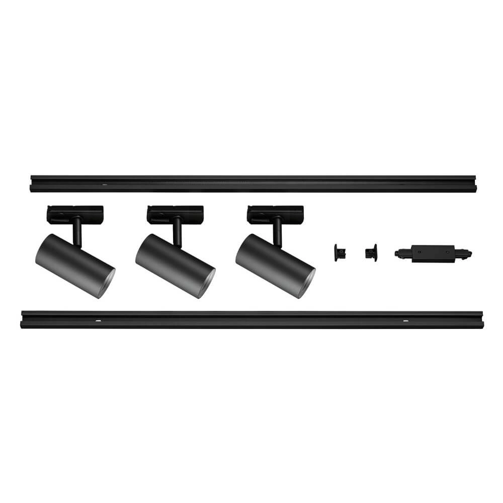 Railverlichting set Noblo 1-fase - zwart - 2700K