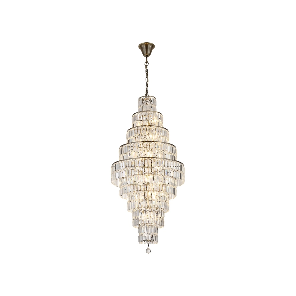 Kroonluchter Empire antiek messing Ø 60cm