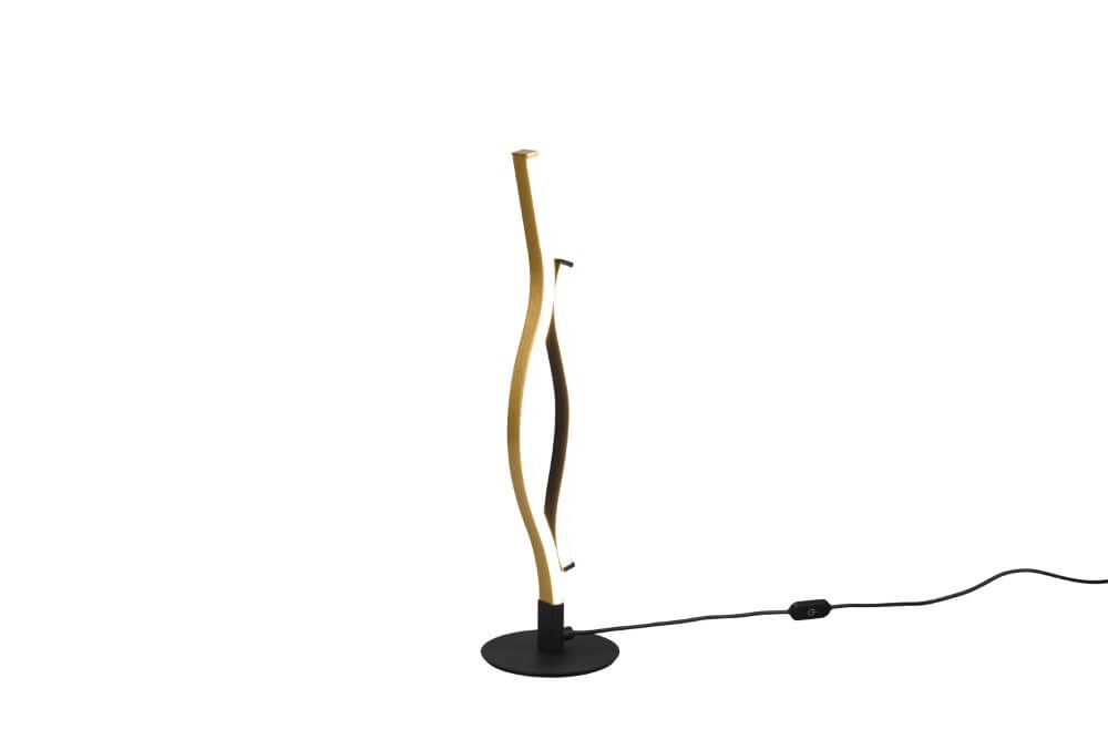 Tafellamp Blaze zwart met goud