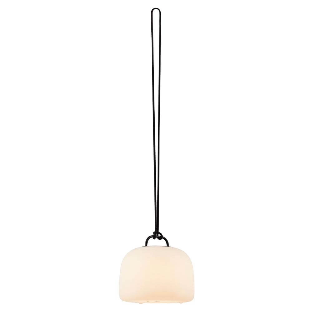 Tafellamp Kettle To-Go oplaadbaar wit met zwart Ø22cm Nordlux 5701581495982