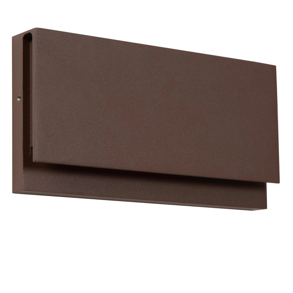 Strakke wandlamp Lomar 10W - 2700K roestbruin