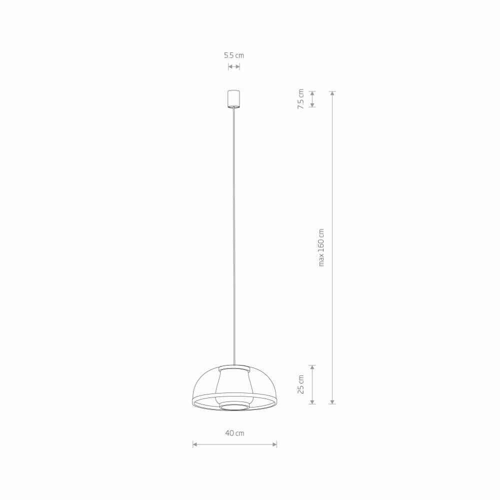Natuurlijke hanglamp Krabi rotan Ø 40cm Lyora 5903139111584