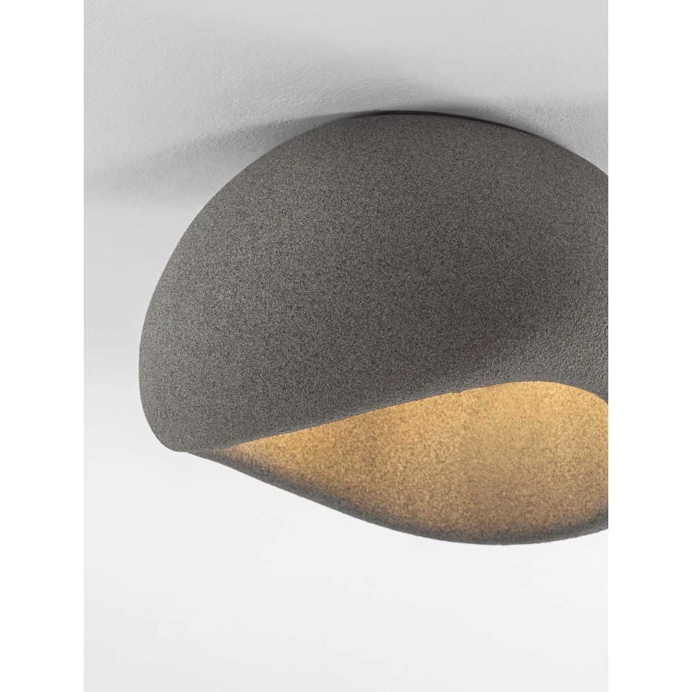 Natuurlijke plafondlamp Aere grijs 50cm Lyora 5212017476777