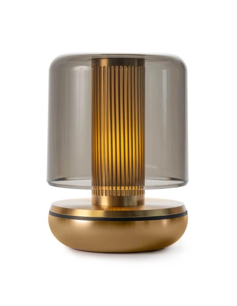 Oplaadbare tafellamp Firefly gold smoked Humble 6097522568556