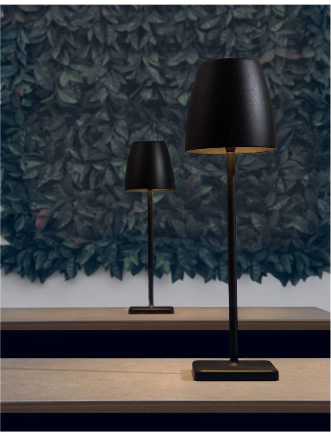 Oplaadbare tafellamp Colt 38cm antraciet