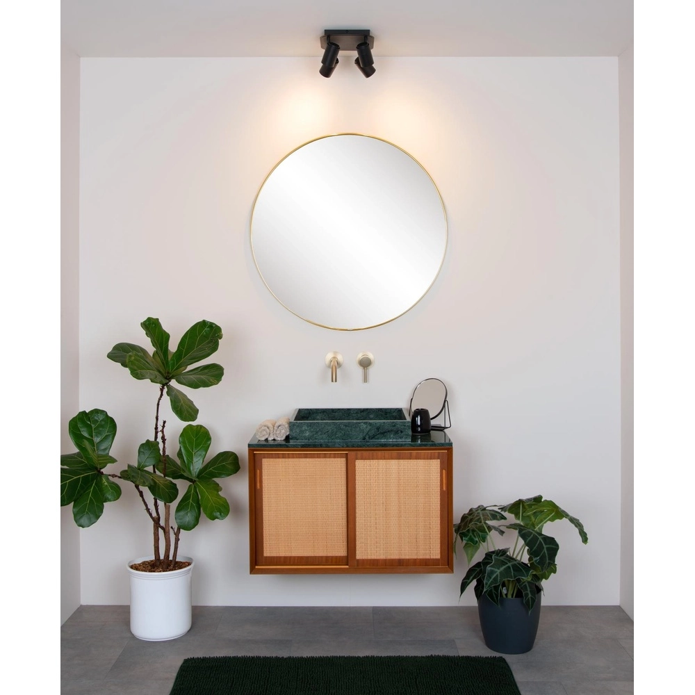 Plafondspot Lennert 4-lichts zwart Lucide 5411212262707