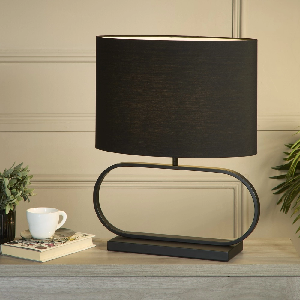 Tafellamp Sleek zwart Searchlight 5053423305400