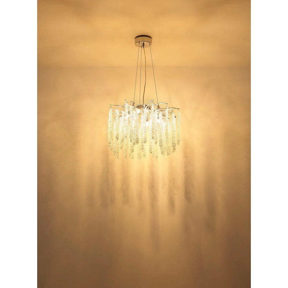 Hanglamp Laverne chroom rond Globo 9007371566167